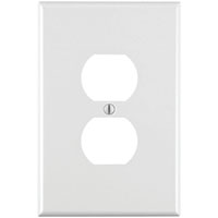 Leviton 88103 Oversized Wallplate, 1 -Gang, Thermoset Plastic, White