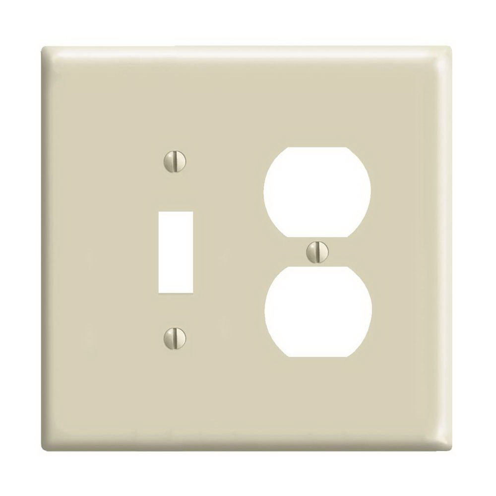 SWITCH/RECP WALPLT IVORY