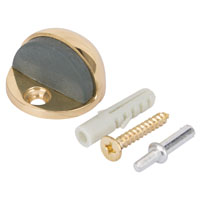 DOOR STOP LOW RISE FLOOR BRASS