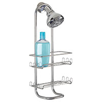 IDE-60166 SHOWER CADDY 2SHLF SLV