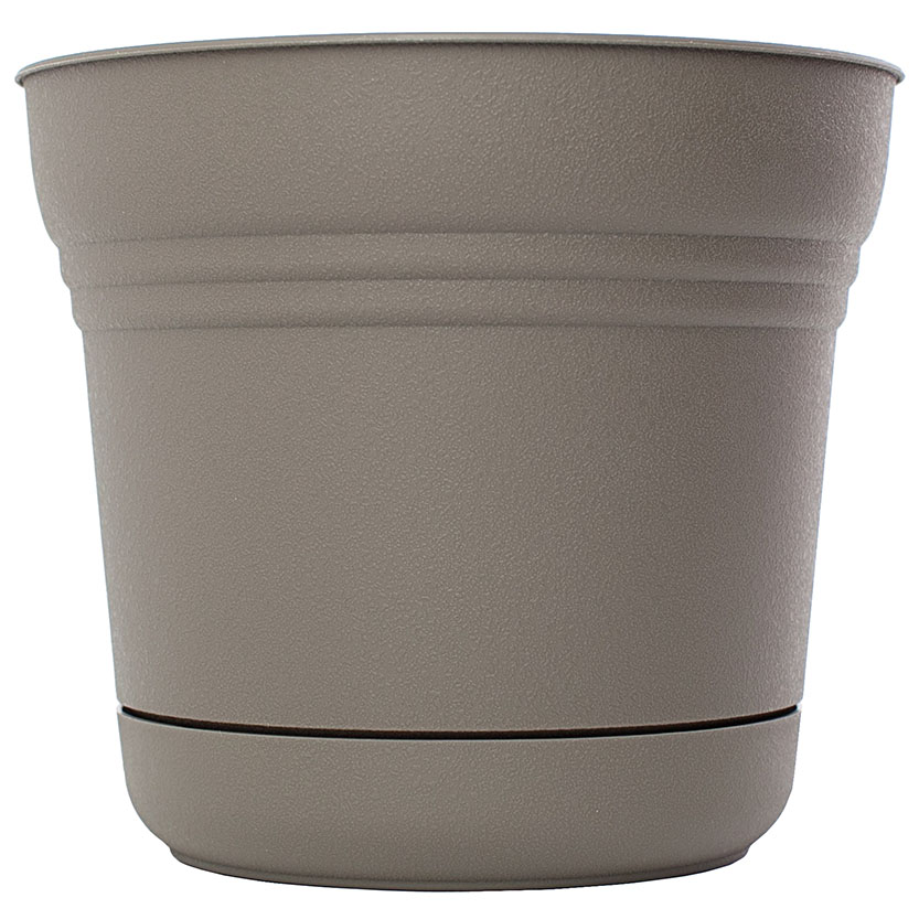 PLANTER 12IN CHARCOAL SATURN