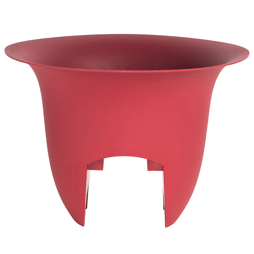 PLANTER 12IN MODICA BURNT RED