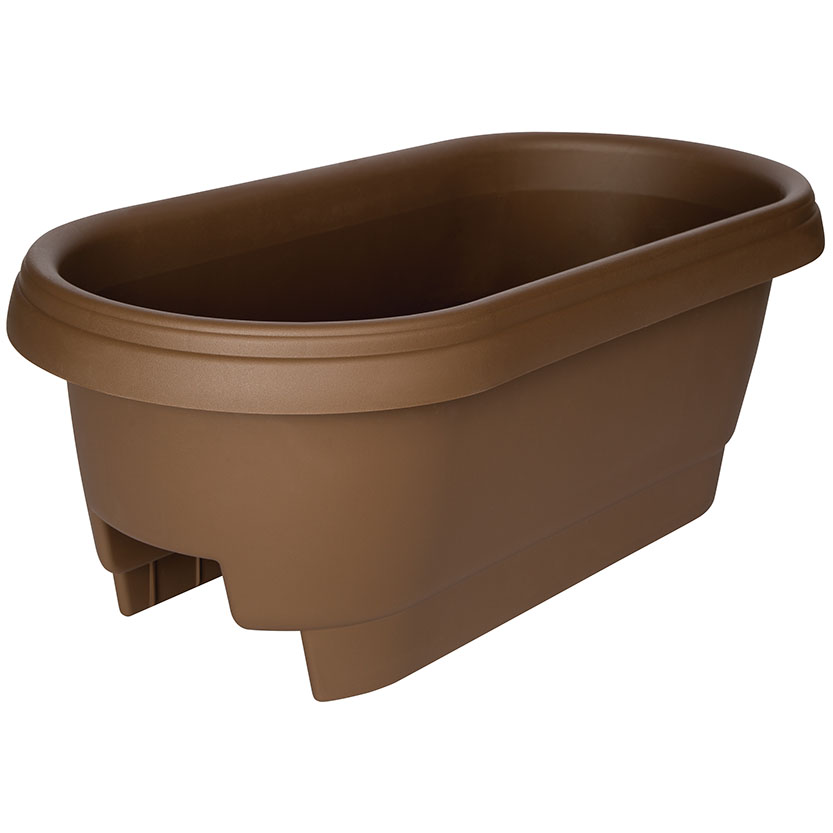 PLANTER 24IN DECK RAIL CHOC