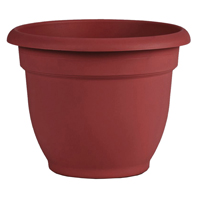 PLANTER PLASTIC BURNT RED 16IN