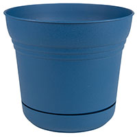 Planter W/saucer Clsc Blue 7in