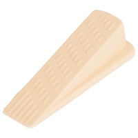 DOOR STOP WEDGE HVY DUTY ALMND