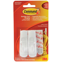 3M MEDIUM ADHESIVE HOOK :17001C