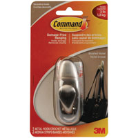 FC12-BN-C MD BRUSH NICKEL HOOK