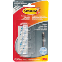 17017CLR-C CLR RND CORD CLIPS