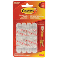 3M MINI ADH HOOKS:6/PK 17006C