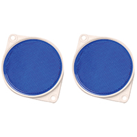 HY-KO CDRF-3B Carded Reflector, 9.63 in L Post, Blue Reflector