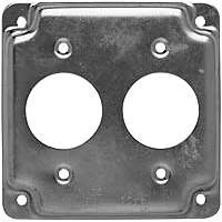 COVER BOX SQ STL SURF 2REC 4IN