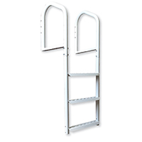 LADDER DOCK 3STEP STEEL WHITE
