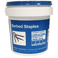 8LB 1.75" Fence Staple BARBED