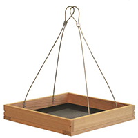 HANGING TRAY BIRD FEEDER