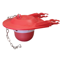 Korky 3060BP Toilet Flapper, Specifications: 3 in, Rubber, Red, For: Large 3