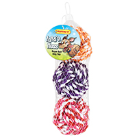 TOY PET ROPE BALL 3CT