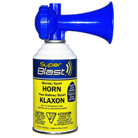 Max-Pro Super Blast Series SB8-018-016 Air Horn, 65 ft Coverage Area, Blue