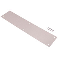 PUSH PLATE 3-1/2X15IN SAT NIC