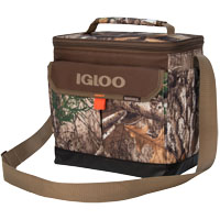 IGLOO Realtree 64638 Cooler Bag; 12 Cans Capacity; Camouflage