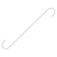 Landscapers Select GB0133L Extender S-Hook, 12 in H, Steel, White, White,