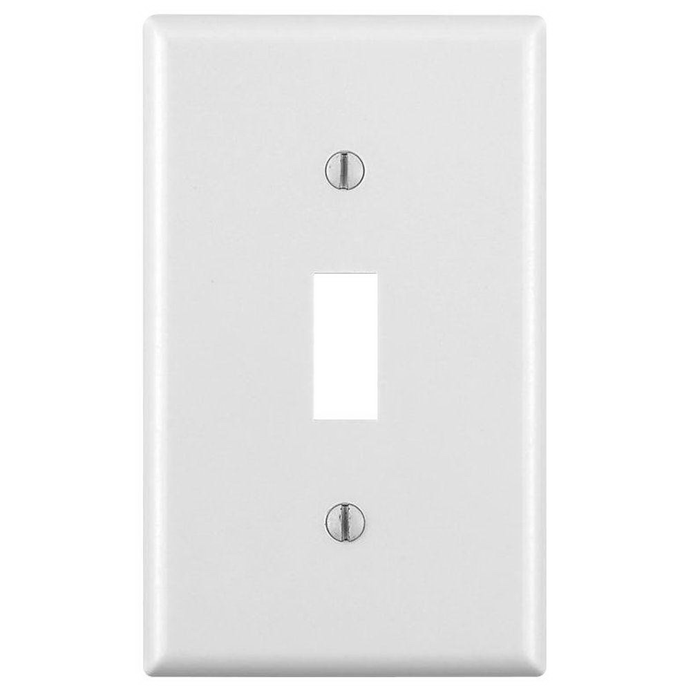 10PK WHITE TOGGLE PLATE