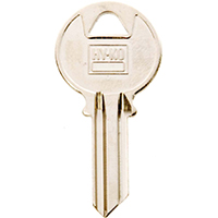 HY-KO 11010Y220 Key Blank, Brass, Nickel, For: Yale Cabinet, House Locks and