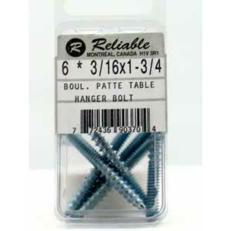 3/16"X1-3/4" HANGER BOLTS-MINIPK