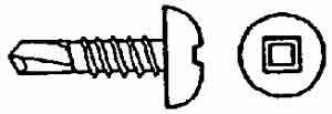 11PK #8x1/2"TEK-SCREW: PAN SKT