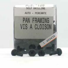 100PK#6x7/16"TEK-SCR:PAN-SKT BLK
