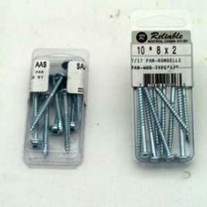 6PK     #8x3" WSHR.WOOD SCREWS