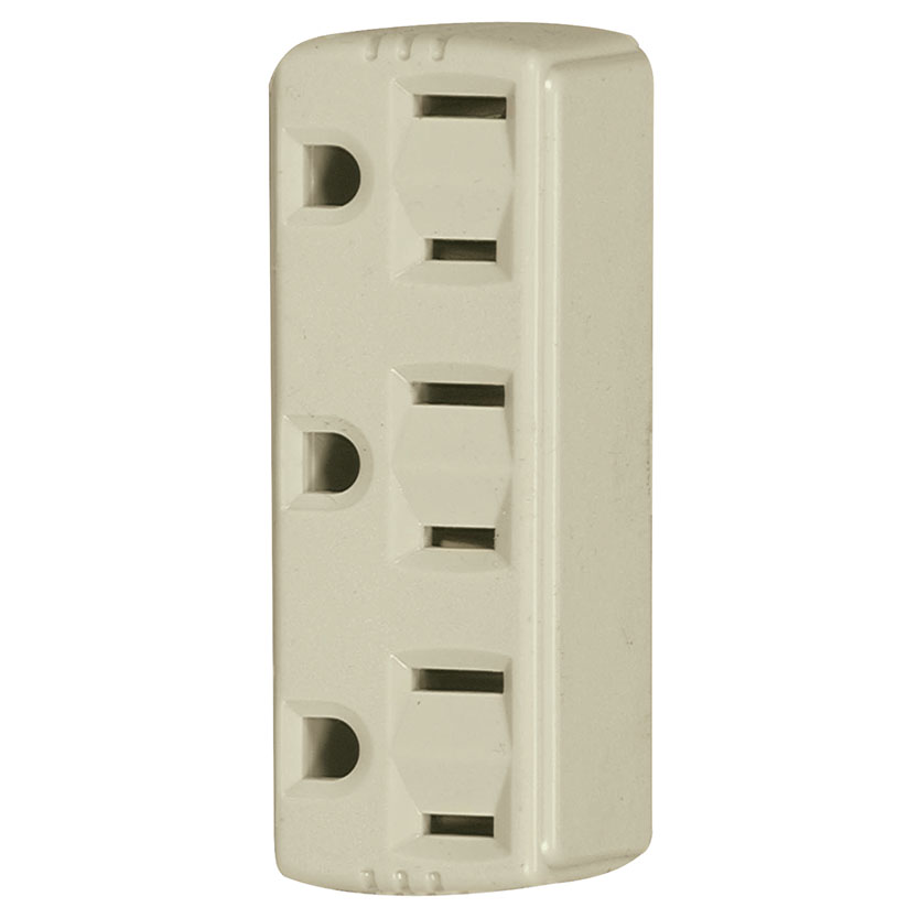 OUTLET TRIPLE 3 PRONG IVORY