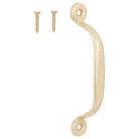 DOOR PULL 4-3/4IN SATIN BRASS