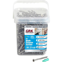 SCREW DCKNG 305SS NO10X2-1/2IN