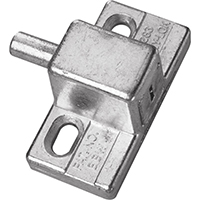 U 9870 PUSH-IN KEYED LOCK ALUM