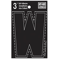 HYK-30433 LTTR HO W VINYL 3 BLK