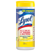 35CT LYSOL WIPES LEMON LIME