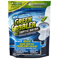 Green Gobbler GGSSEP Septic Saver Enzyme Pac, Powder, Tan, 12.77 oz