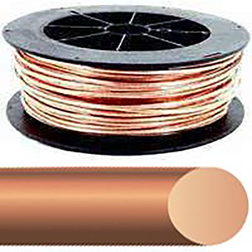 ELECT.WIRE #2 SD CU BARE 125FT