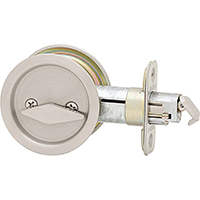 ROUND FLUSH DOOR LOCK PRIV SNCKL