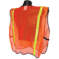 RADWEAR SVO1 Non-Rated Safety Vest, XL, Polyester, Green/Orange/Silver,