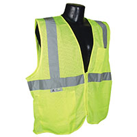 RADWEAR SV2ZGM-L Economical Safety Vest, Unisex Large - Green/Silver