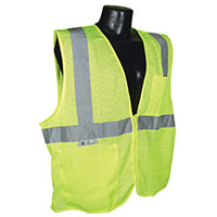 RADWEAR SV2ZGM-XL Economical Safety Vest, Unisex XL - Green/Silver