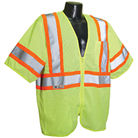 VEST ECONO CLASS 3 MESH GRN XL