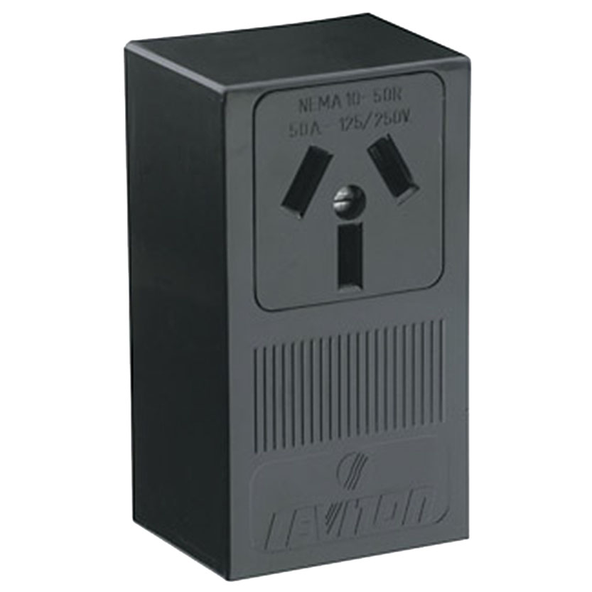 RECEPTACLE 10-50R 50A BLACK