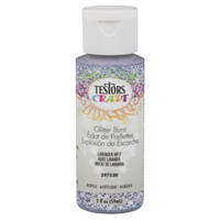 TESTORS 297520 Craft Paint, Glitter, Lavender Mist, 2 oz, Bottle