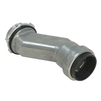 Southwire SIMPush 65072601 Offset Conduit Connector, 1/2 in Push-In, 1.33 in OD, Metal