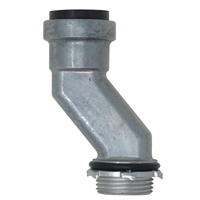 Southwire SIMPush 65072701 Offset Conduit Connector, 3/4 in Push-In, 2.03 in OD, Metal