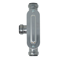 Southwire SIMPush 65073401 Conduit Body, 3/4 in Hub, 6.34 in OAL, Push-In, Aluminum