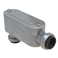 Southwire SIMPush 65074001 Conduit Body, 1/2 in Hub, 1.31 in OAL, Push-In, Aluminum